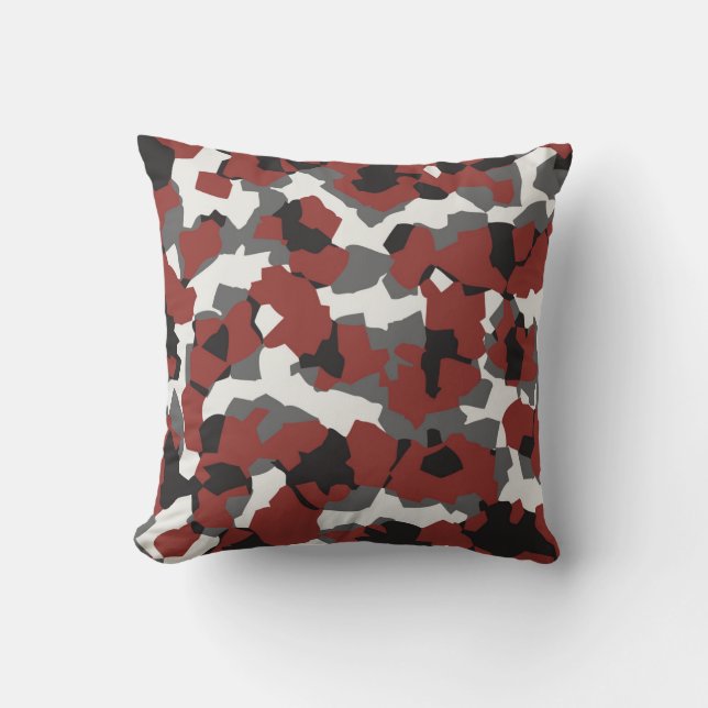 Autumn Forest Camouflage Pattern Cushion (Front)