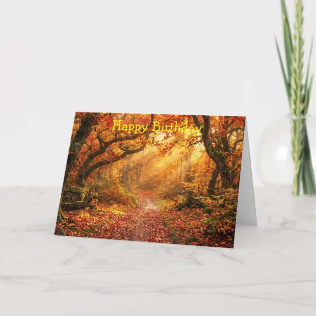 Autumn Forest Card (Front)