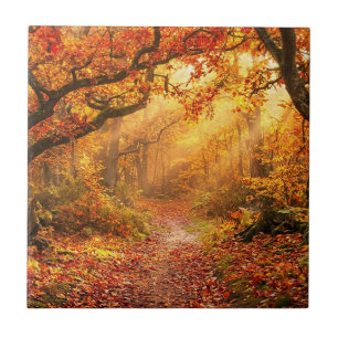 Autumn Forest Ceramic Tile