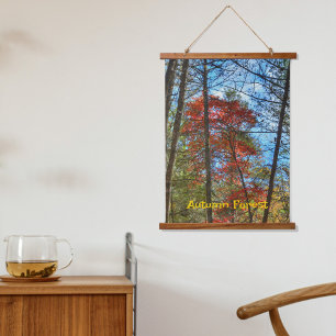 Autumn Forest Colourful Landscape Photographic Hanging Tapestry