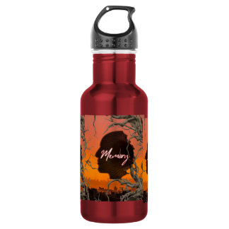 Autumn Forest Esthetic Custom Name Water Bottl 532 Ml Water Bottle