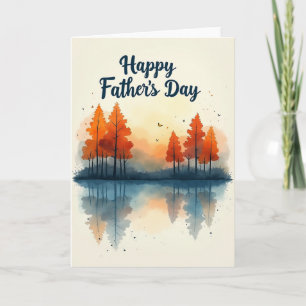 Autumn Forest Fathers Day Card
