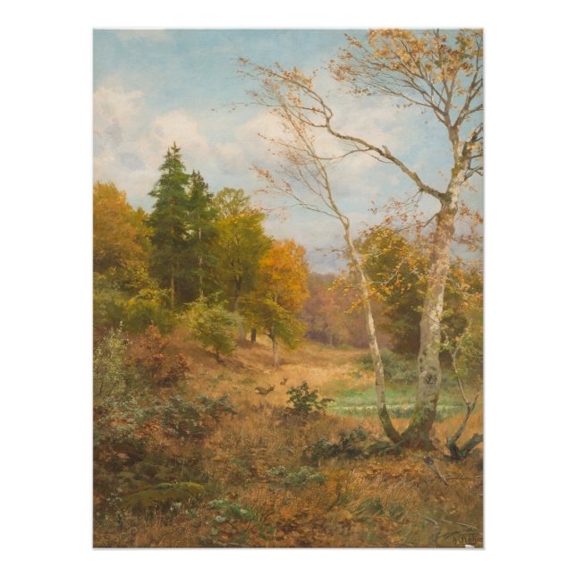 Autumn Forest – Heinrich Böhmer Poster (Front)