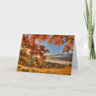 Autumn Forest in the Mountains Card