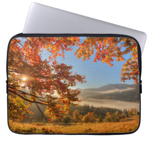 Autumn Forest in the Mountains Laptop Sleeve