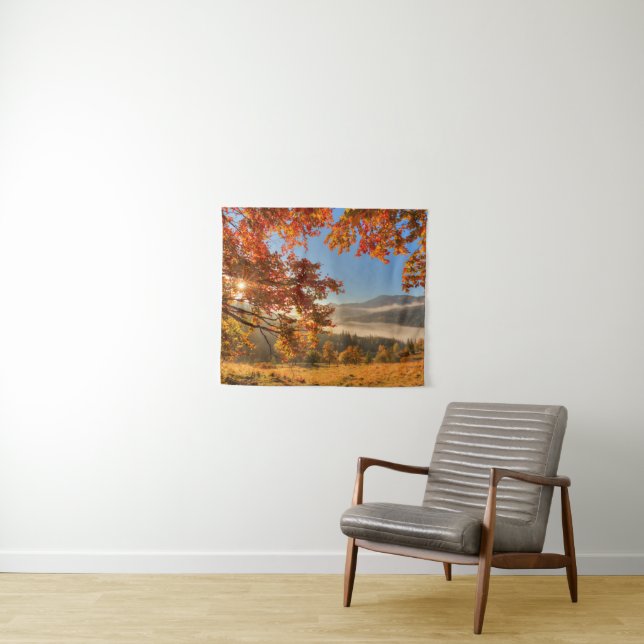 Autumn Forest in the Mountains Tapestry (In Situ (Horizontal))
