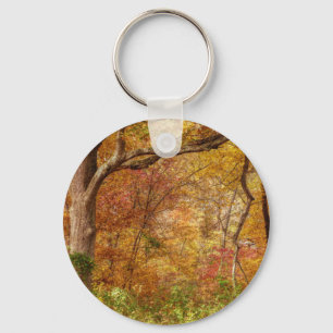Autumn Forest Key Ring