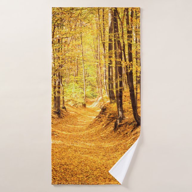 Autumn forest landscape bath towel (Bath Towel)