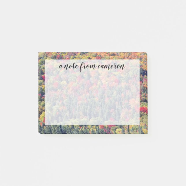 Autumn Forest Landscape Post-it Notes (Front)