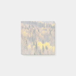 Autumn Forest Landscape with Golden Trees Post-it Notes
