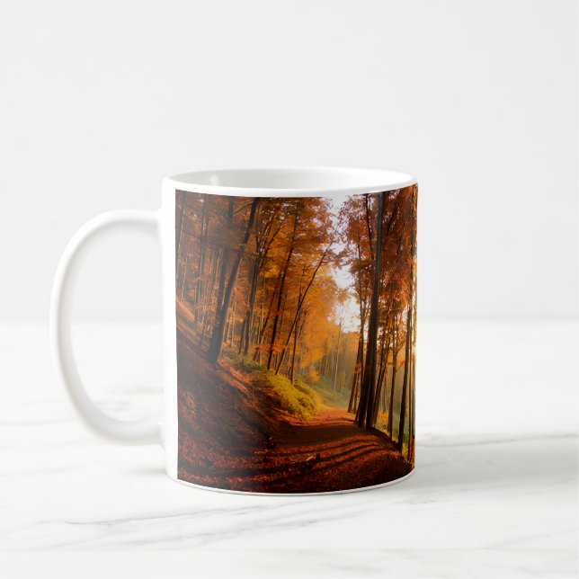 Autumn Forest Path  Coffee Mug (Left)