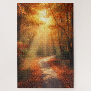 Autumn Forest Path Jigsaw Puzzle