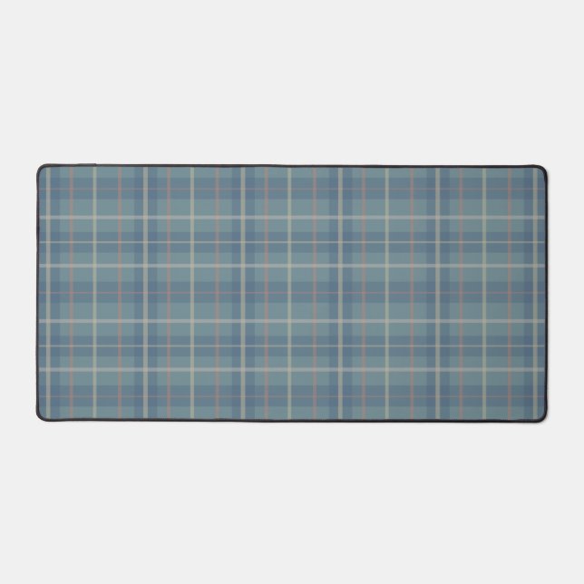 Autumn Forest Plaid Desk Mat (Front)
