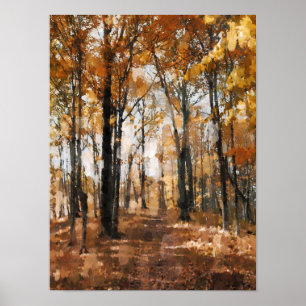 Autumn forest poster