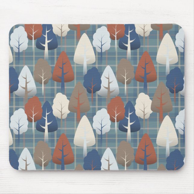 Autumn Forest Pottery Mouse Pad (Front)