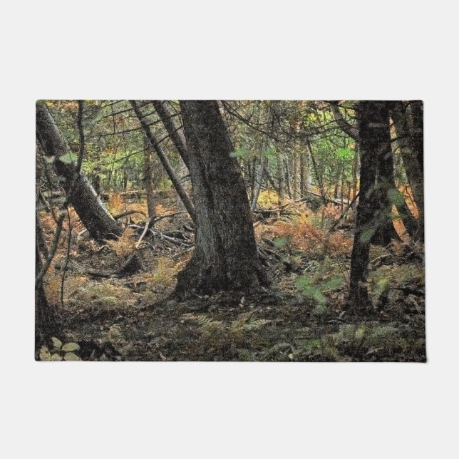 Autumn forest scene            doormat (Front)