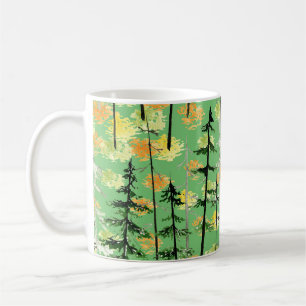 Autumn Forest: Seamless Natural Beauty Coffee Mug