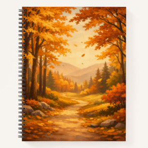 Autumn Forest Spiral Notebook