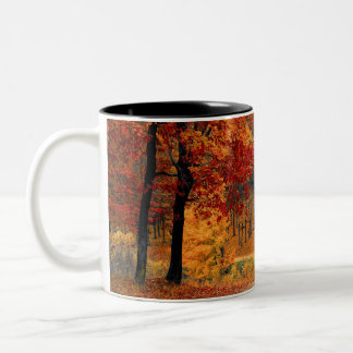 Autumn Forest Two-Tone Coffee Mug