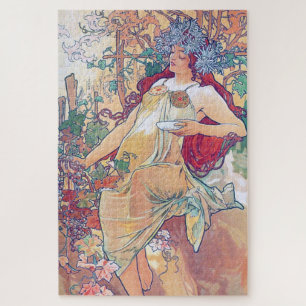 Autumn (Four Seasons), Alphonse Mucha Jigsaw Puzzle