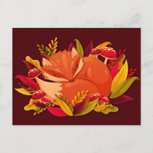 Autumn Fox Postcard