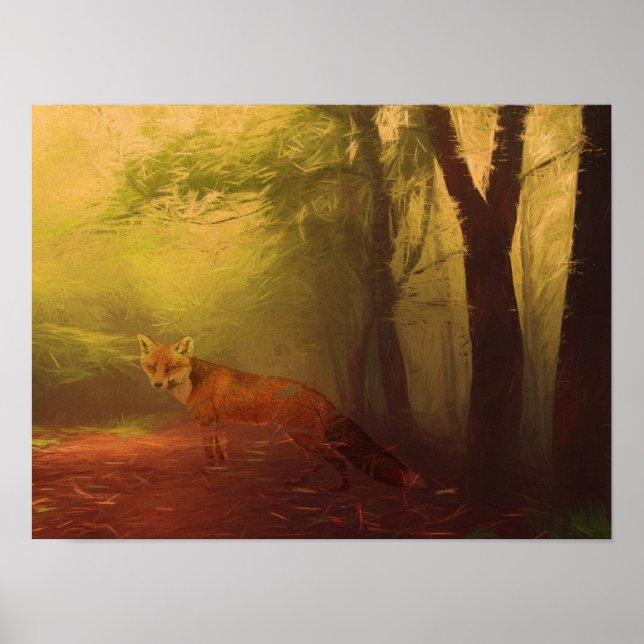 Autumn fox Print, Value Poster Paper (Matte) (Front)