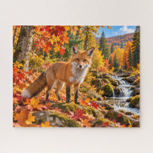 Autumn Fox Woodland Jigsaw Puzzle