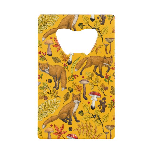 Autumn foxes on orange (Front)