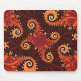 Autumn Fractal Mouse Pad