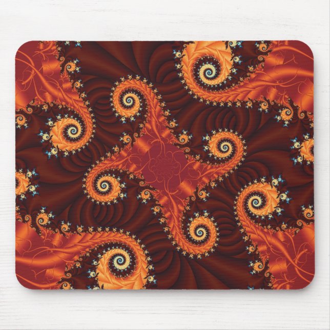 Autumn Fractal Mouse Pad (Front)