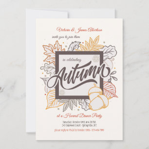 Autumn Frame Invitation
