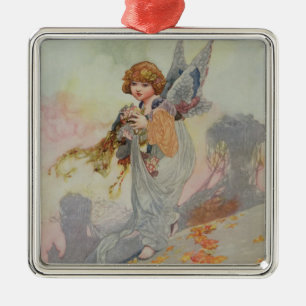 Autumn from the Seasons Metal Ornament