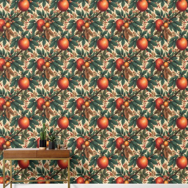 Autumn Fruit and Berries Wallpaper (Hallway)