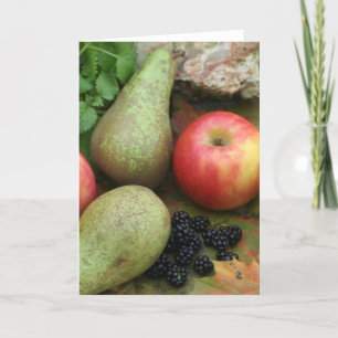 autumn fruit card