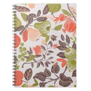 Autumn Fruit Deco Tile Notebook