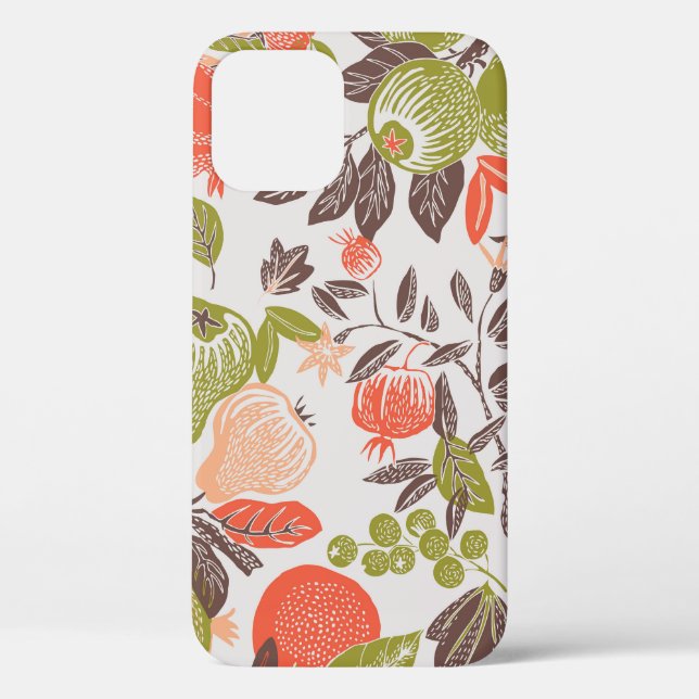 Autumn fruit decorative tile design. Case-Mate iPhone case (Back)