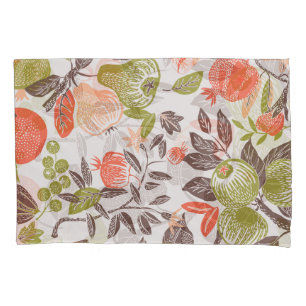 Autumn fruit decorative tile design. pillowcase
