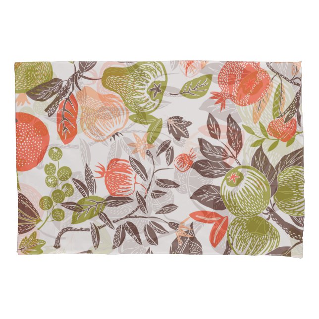 Autumn fruit decorative tile design. pillowcase (Front)