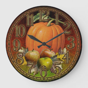 Autumn Fruits Wall Clock