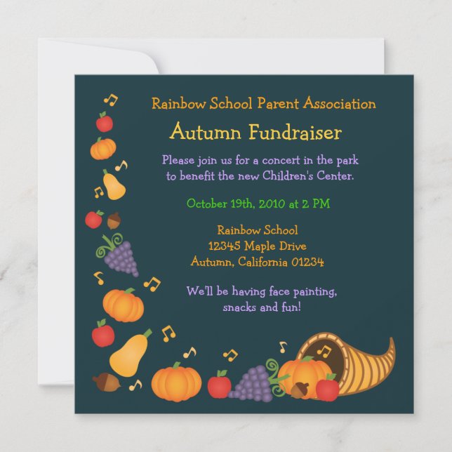 Autumn Fundraiser Invitation (Front)