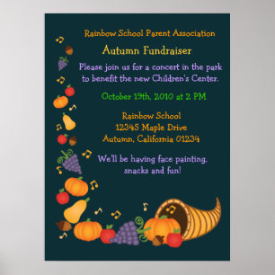 Autumn Fundraiser (Large Poster) Poster