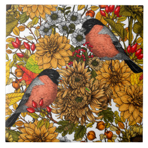 Autumn garden 1 ceramic tile