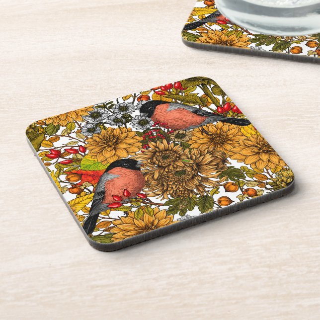 Autumn garden 1 coaster (Left Side)