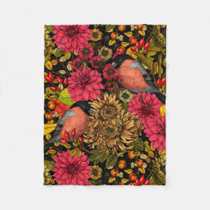 Autumn garden 2 fleece blanket