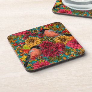 Autumn garden 3 coaster