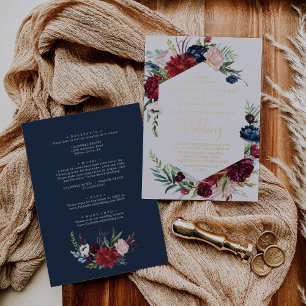 Autumn Garden   Gold Foil All In One Wedding