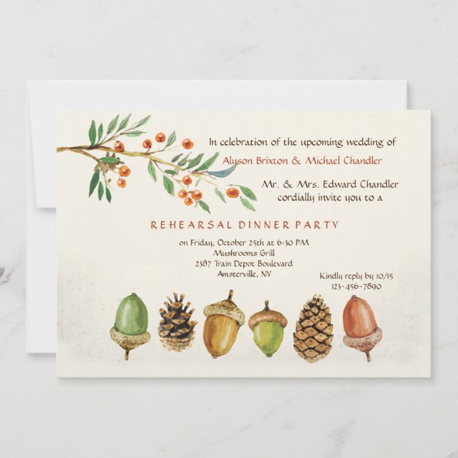 Autumn Garden Invitation (Front)