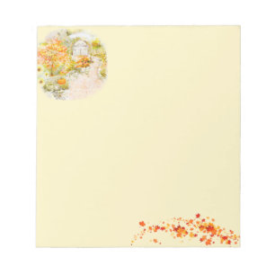 Autumn garden notepad