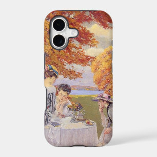 Autumn Garden Tea Party Vintage Art 