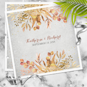 Autumn Garden Wedding Napkins